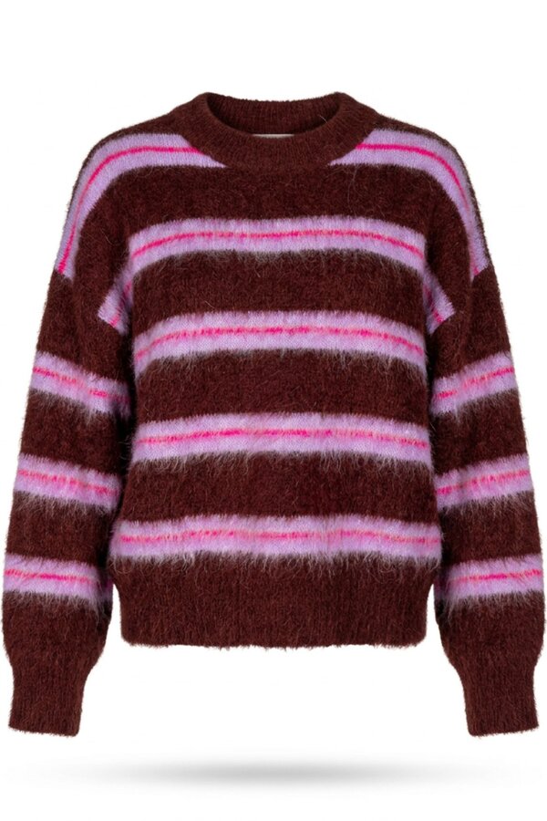 Pull Bordeaux Due Amanti ( Rainbow/Bordeaux Stri )