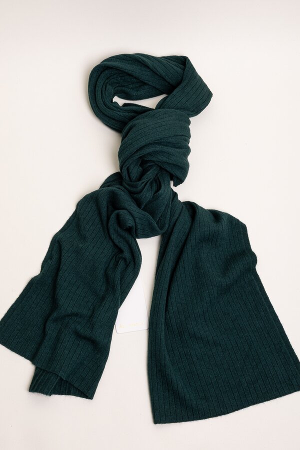 Sjaal Groen Due Amanti ( Tany/Dark Green )
