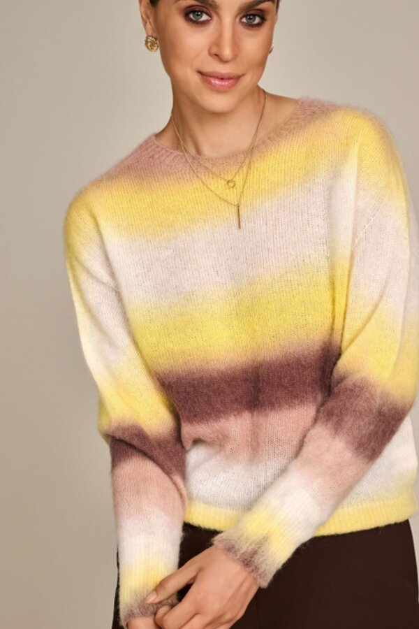 Pull Geel Due Amanti ( Weaves/Yellow/Choc )