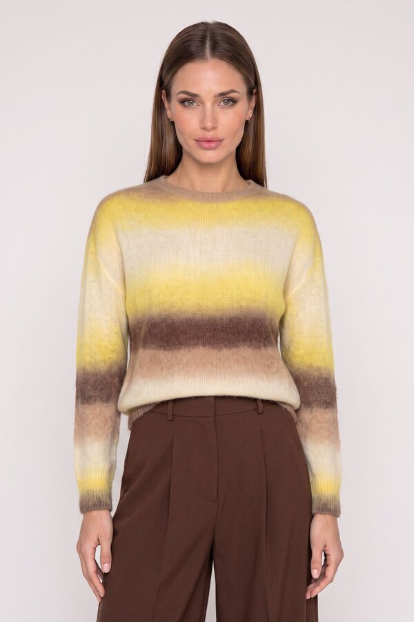 Pull Geel Due Amanti ( Weaves/Yellow/Choc )