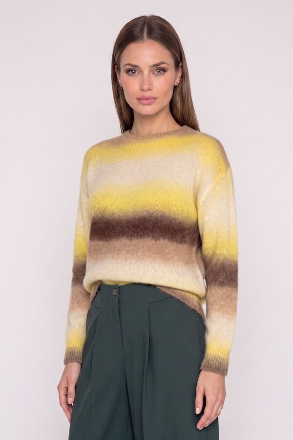 Pull Geel Due Amanti ( Weaves/Yellow/Choc )