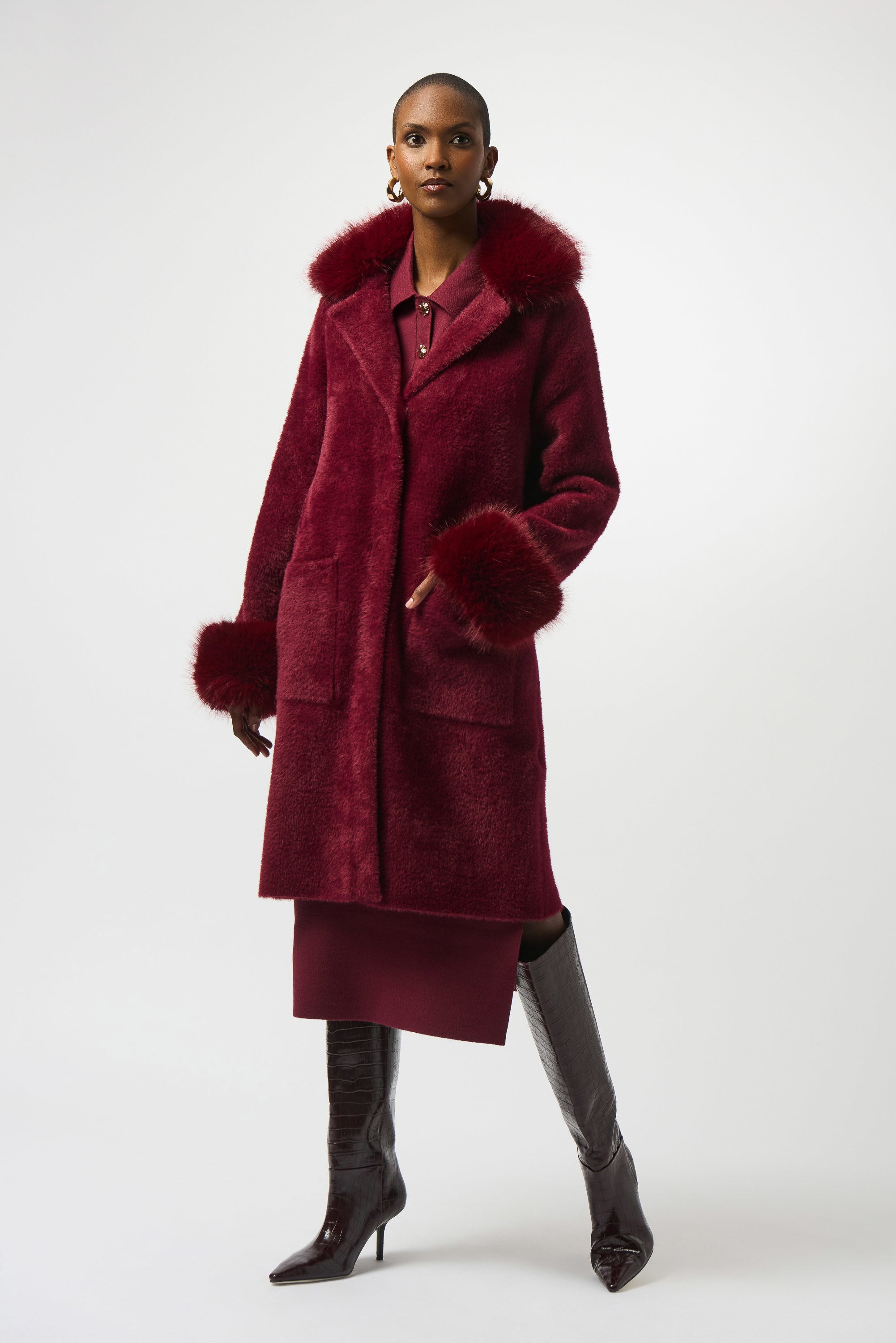 Manteau Bordeaux Ribkoff ( 243923F25/4433 )