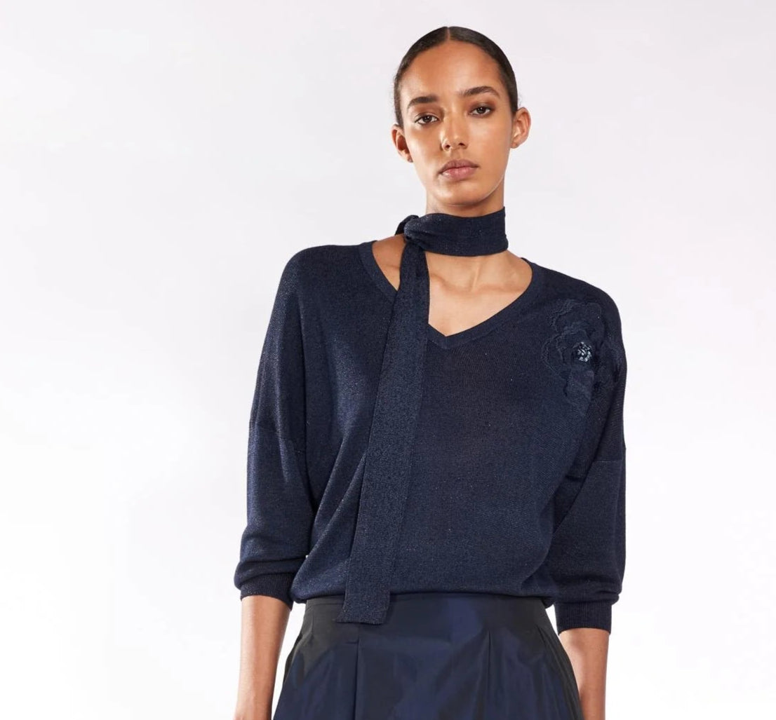 Pull Donkerblauw Atmos ( 1640 Selene/Navy )