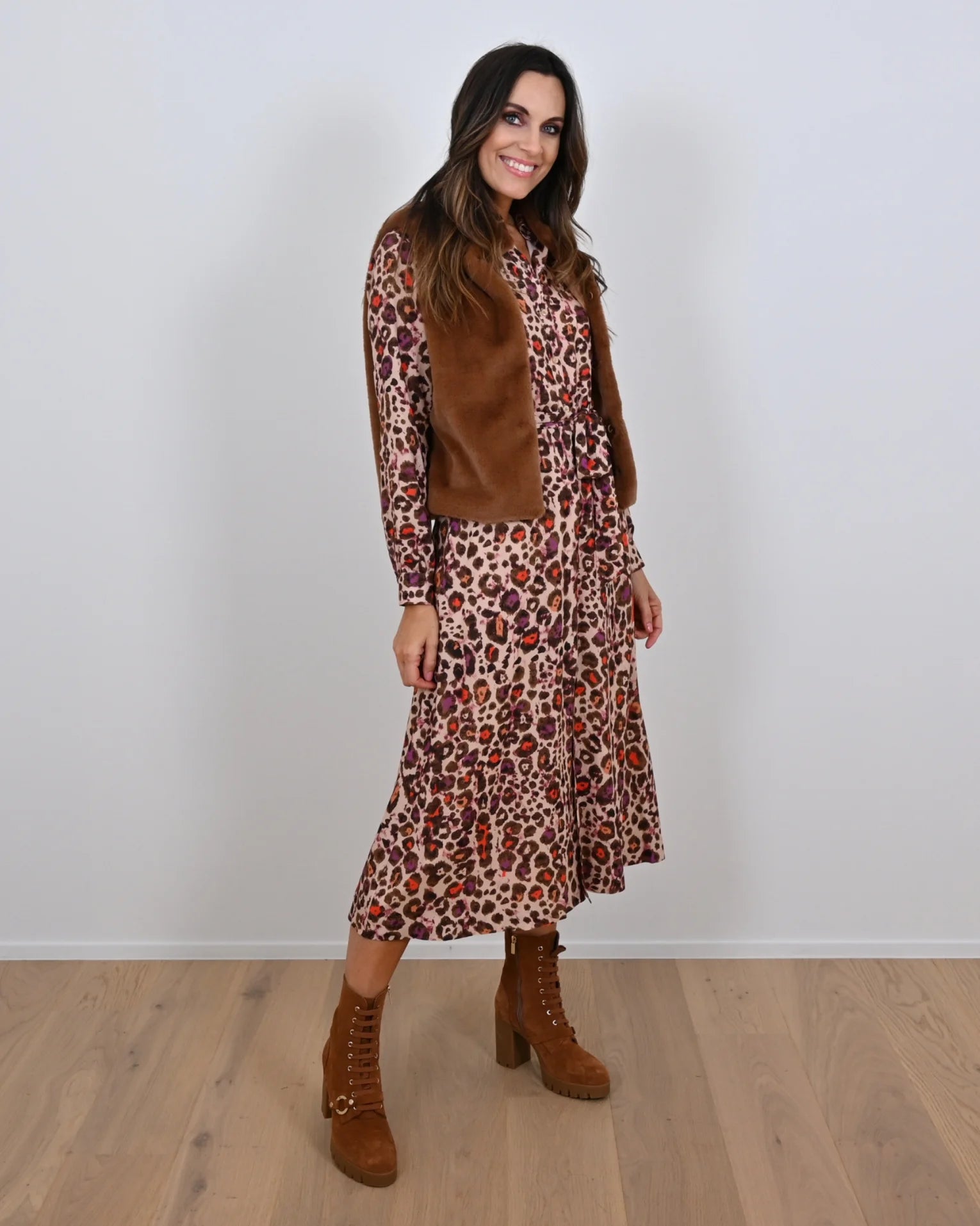 Giletvest Cognac Leonie De Paris ( 252111 Josi )
