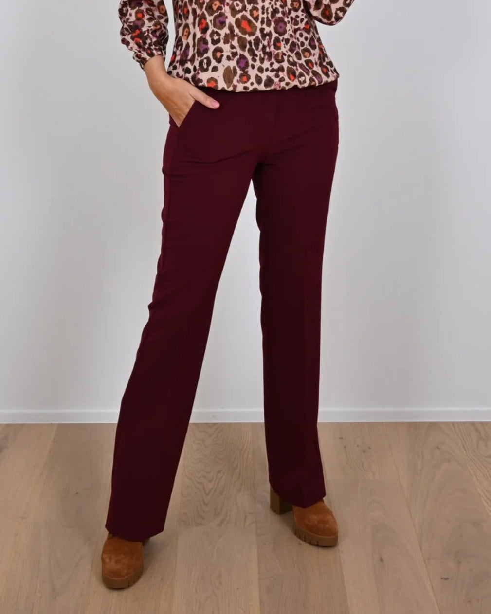Broek Aubergine Leonie De Paris ( 252099 Jade )