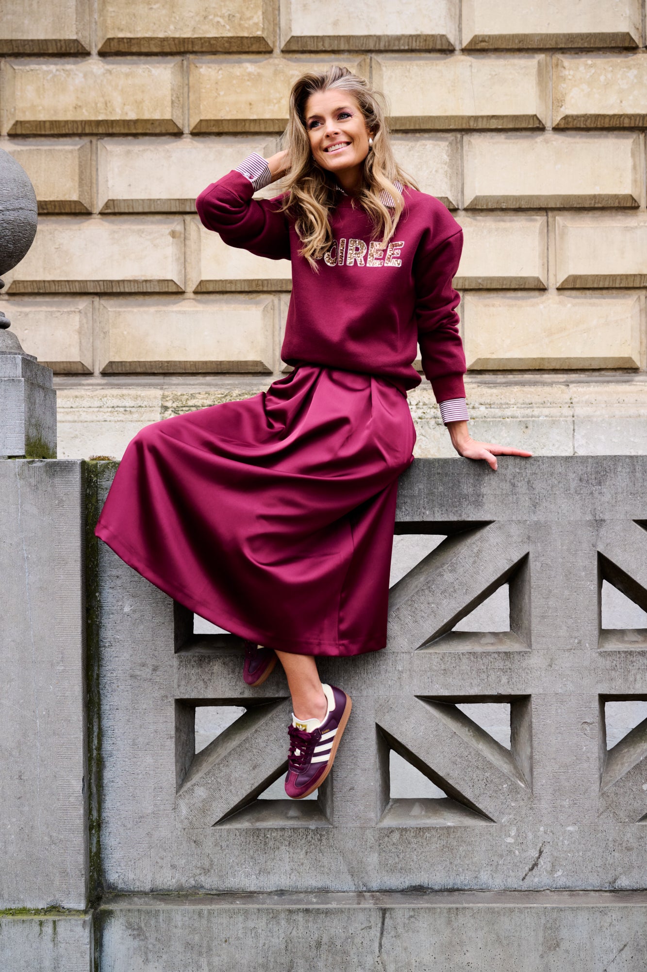 Sweater Aubergine Leonie De Paris ( 252227 Soir )