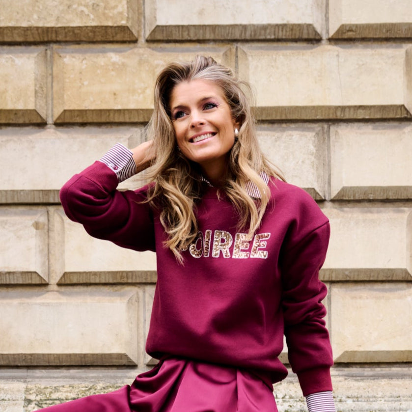 Sweater Aubergine Leonie De Paris ( 252227 Soir )
