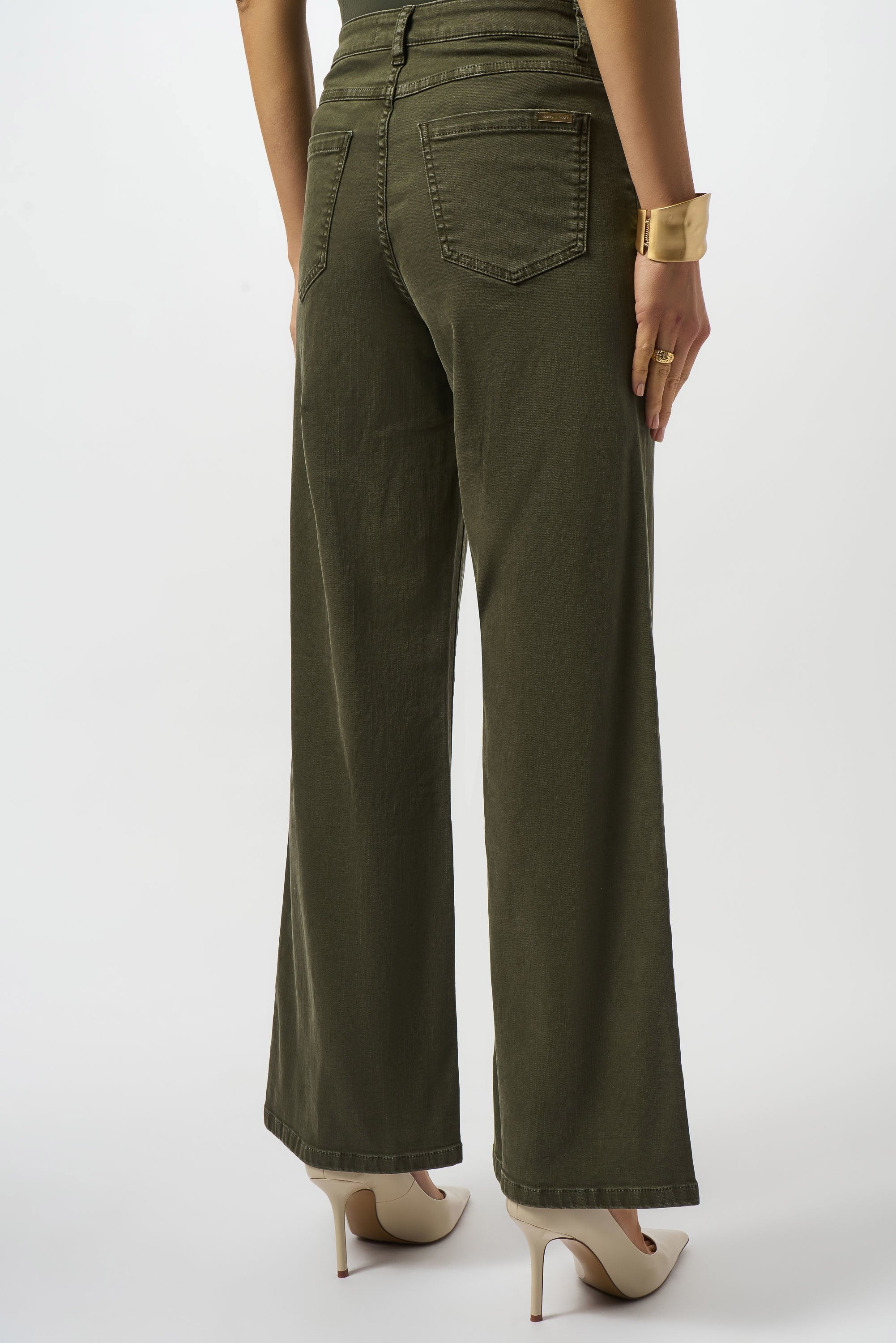 Broek Groen Ribkoff ( 253950/3380 )