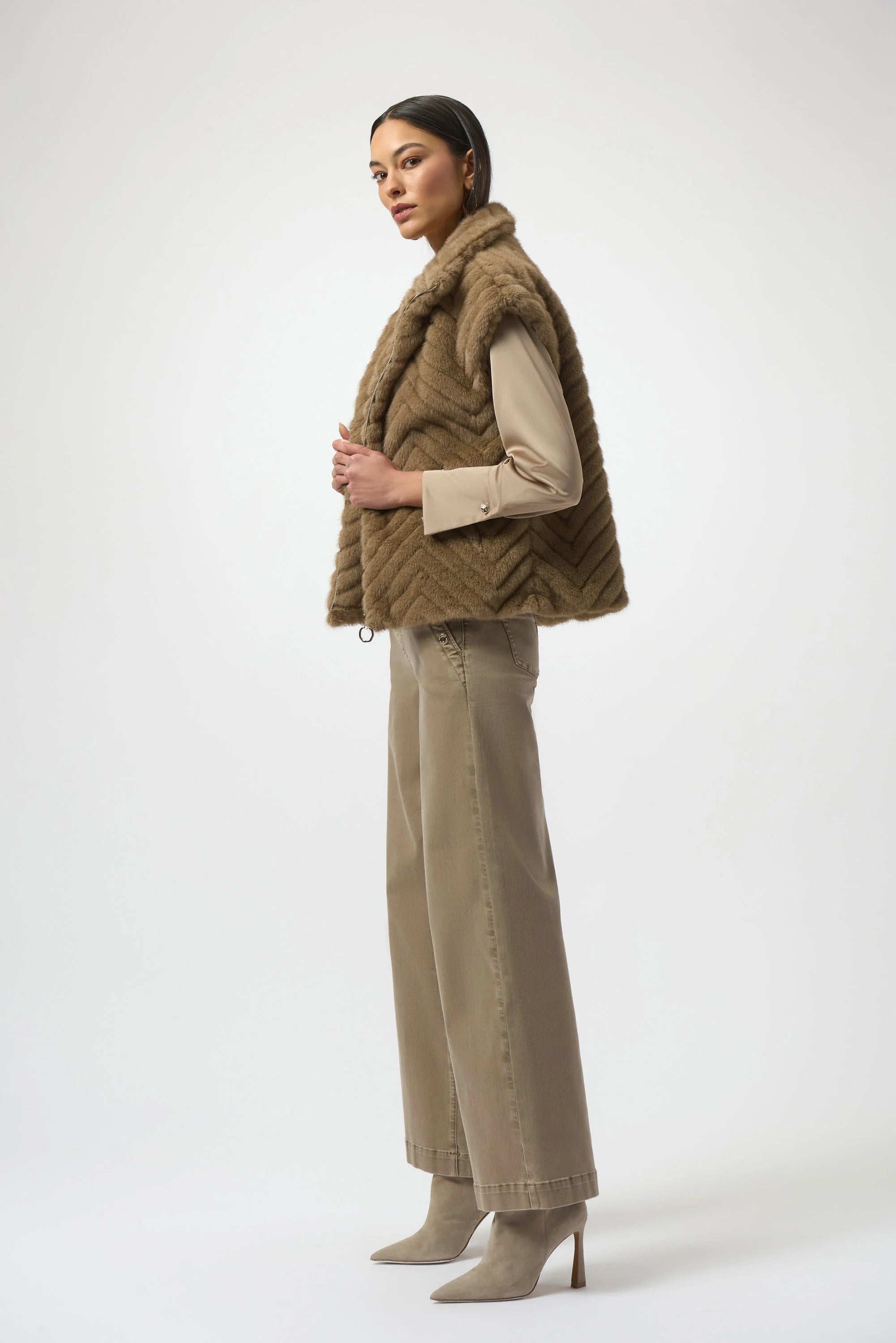 Giletvest Beige Ribkoff ( 254906/4463   T )