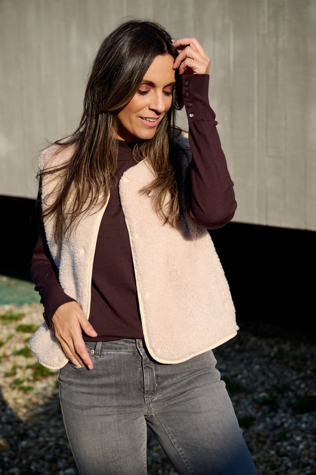 Gilet Rose Léonie De Paris (262025 Bara/Rose)