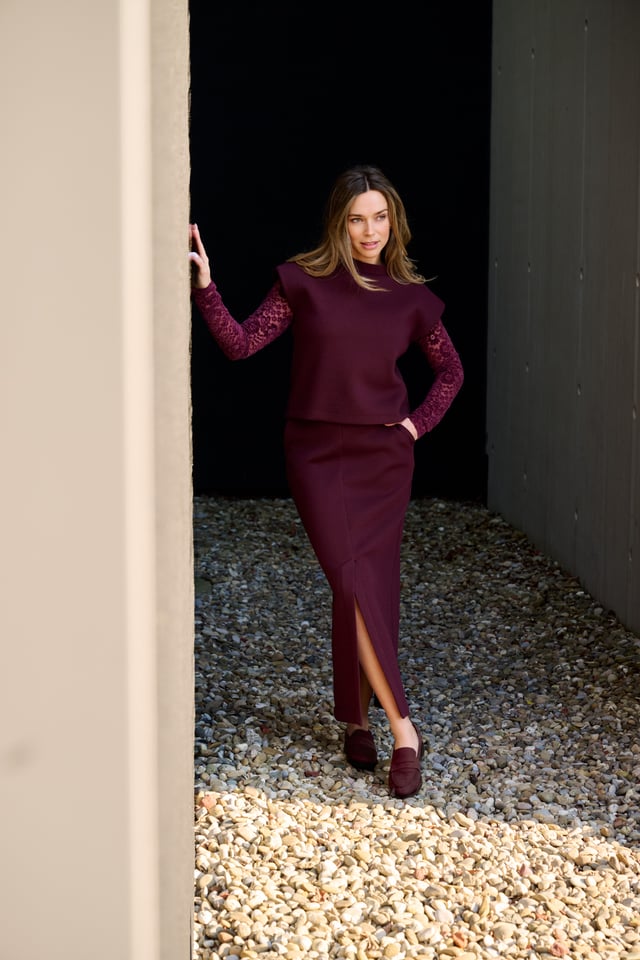 Chemisier Bordeaux Leonie De Paris ( 262109 Lola/Bordeaux )