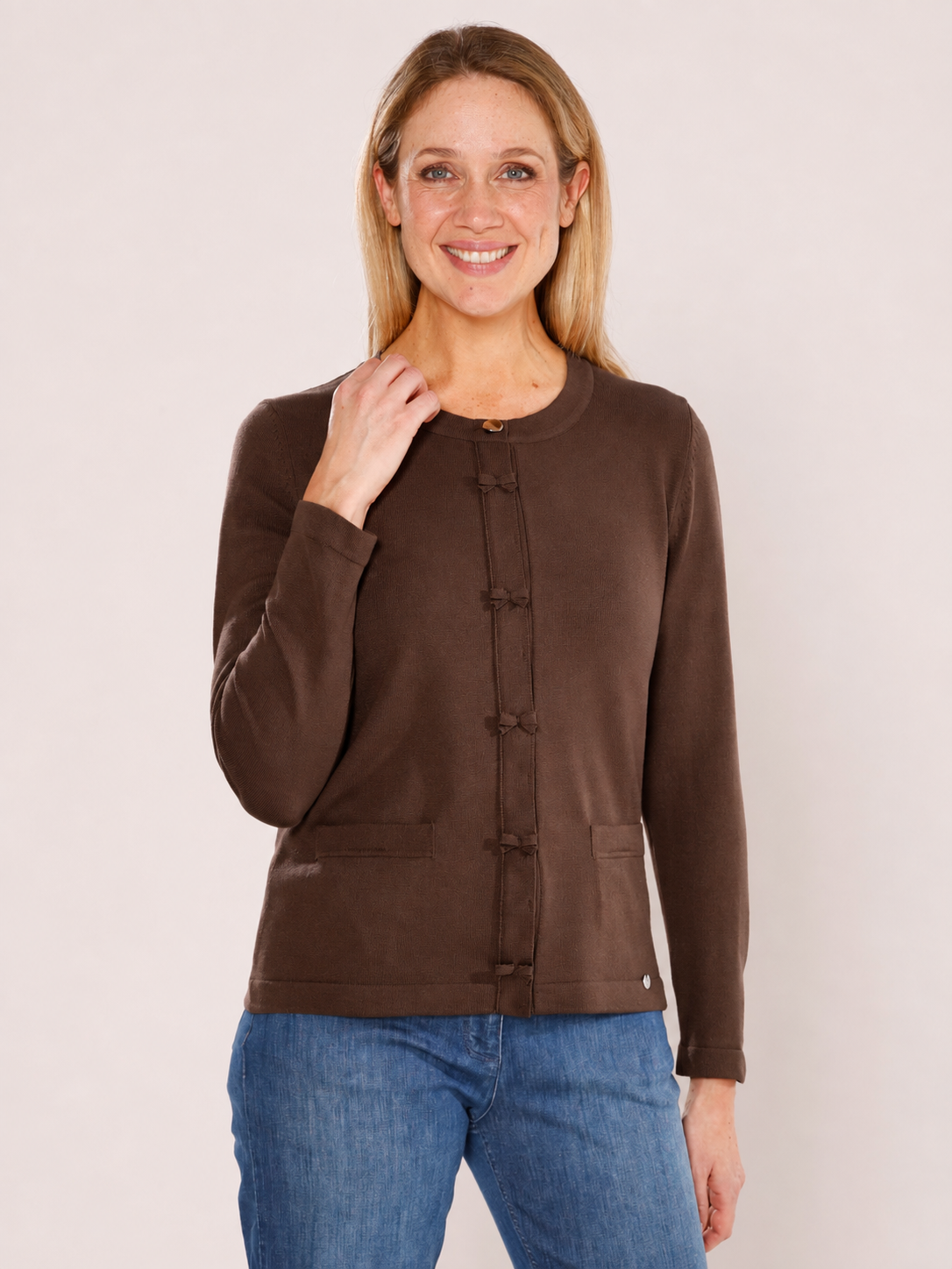 Cardigan Marron Gollehaug ( 12028/186 )
