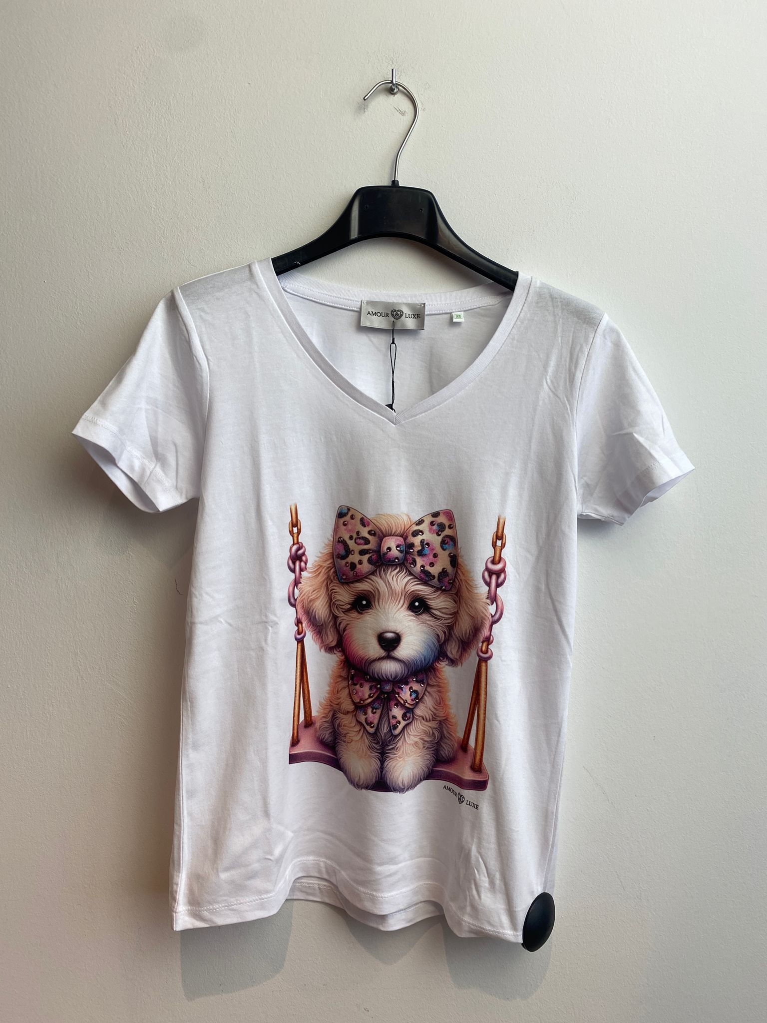 T-Shirt Blanc Amour &amp; Luxe ( Eden V T16/Blanc )