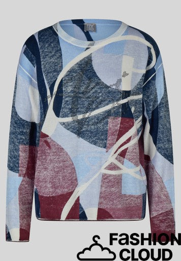 Pull bleu pâle Rabe (114613/7305)