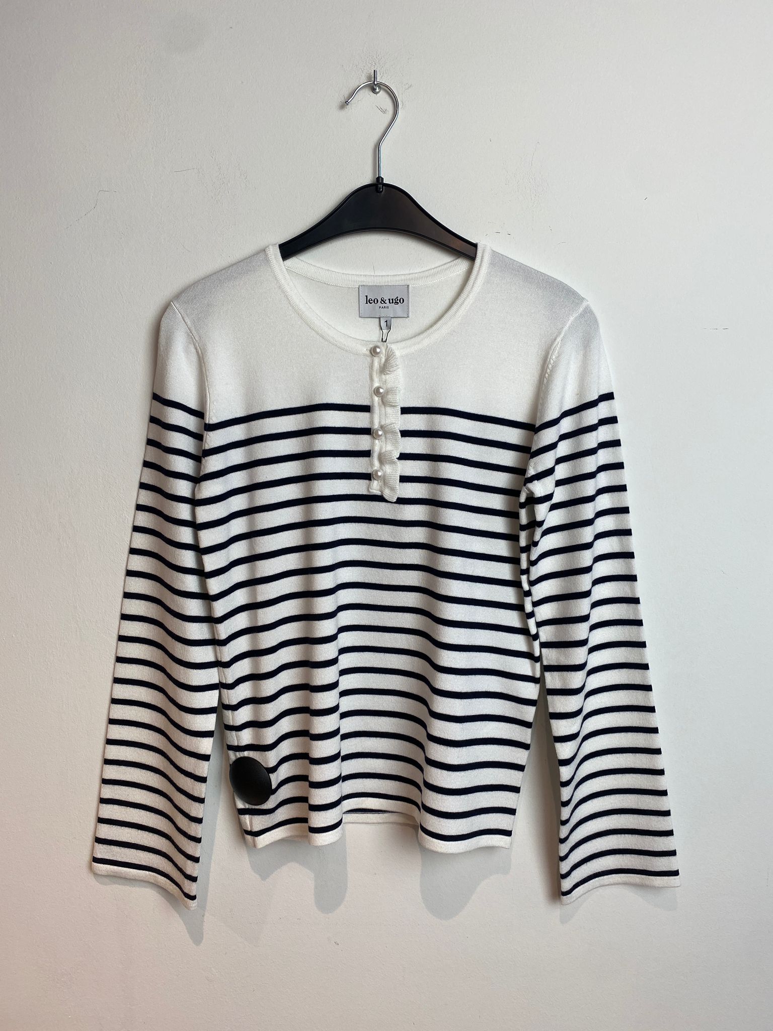 Pull Marine Leo & Ugo (Ae105/Blanc marine)