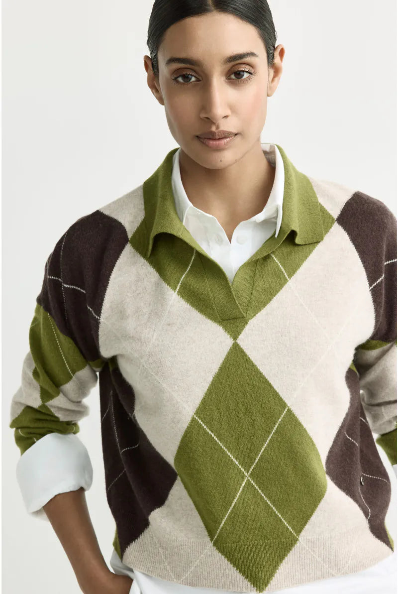 Pull Olijfgroen Xandres ( Sandrine/3015 )