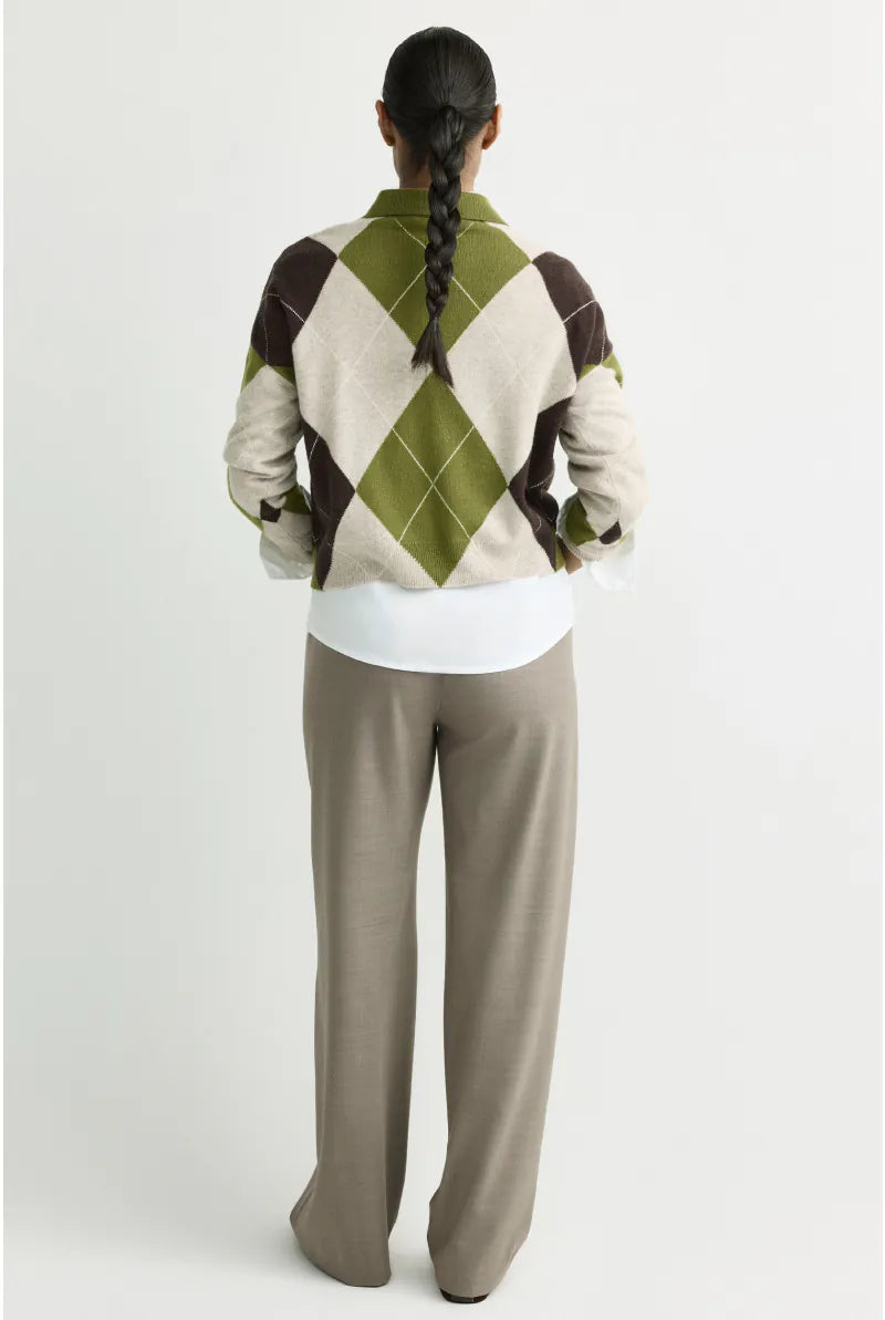 Pull Olijfgroen Xandres ( Sandrine/3015 )