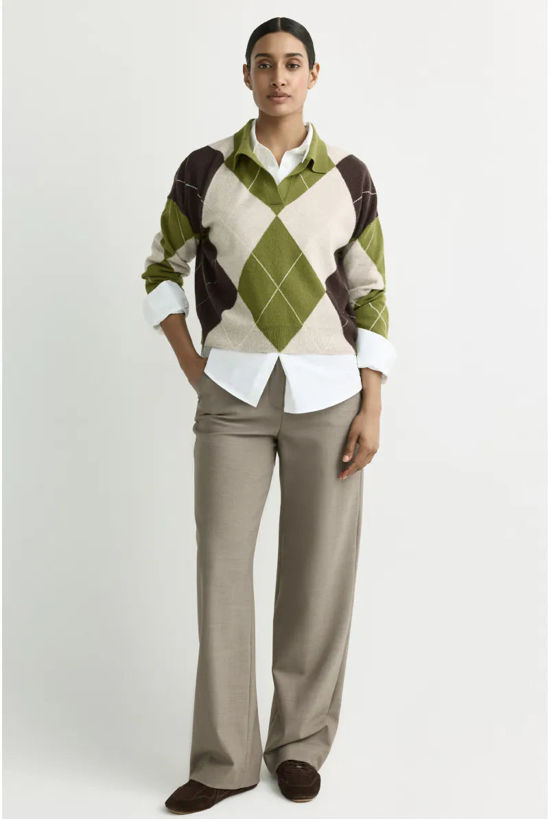 Pull Olijfgroen Xandres ( Sandrine/3015 )