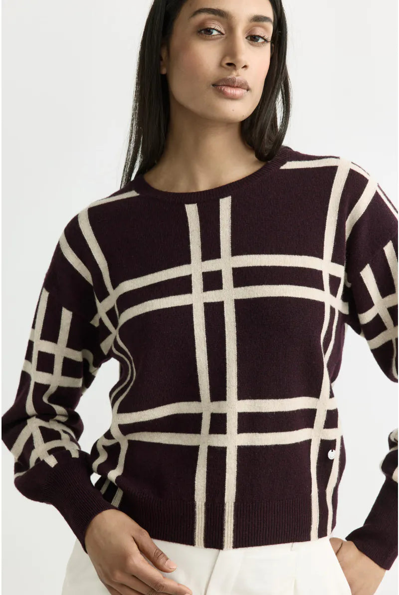 Pull Aubergine Xandres ( Sara/0495 )
