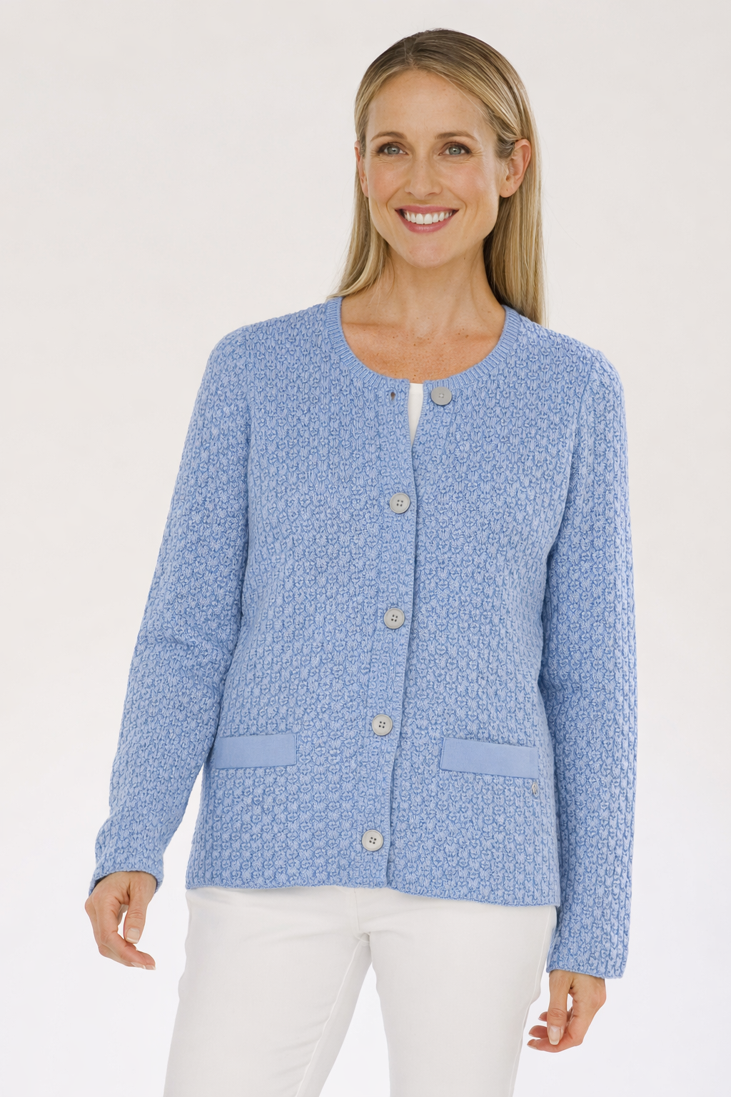 Giletpull Blauw Gollehaug ( 12002/639 )