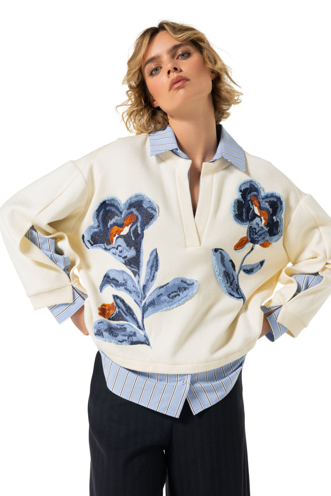 Pull Bleekblauw Caroline Biss ( 4912/29 )