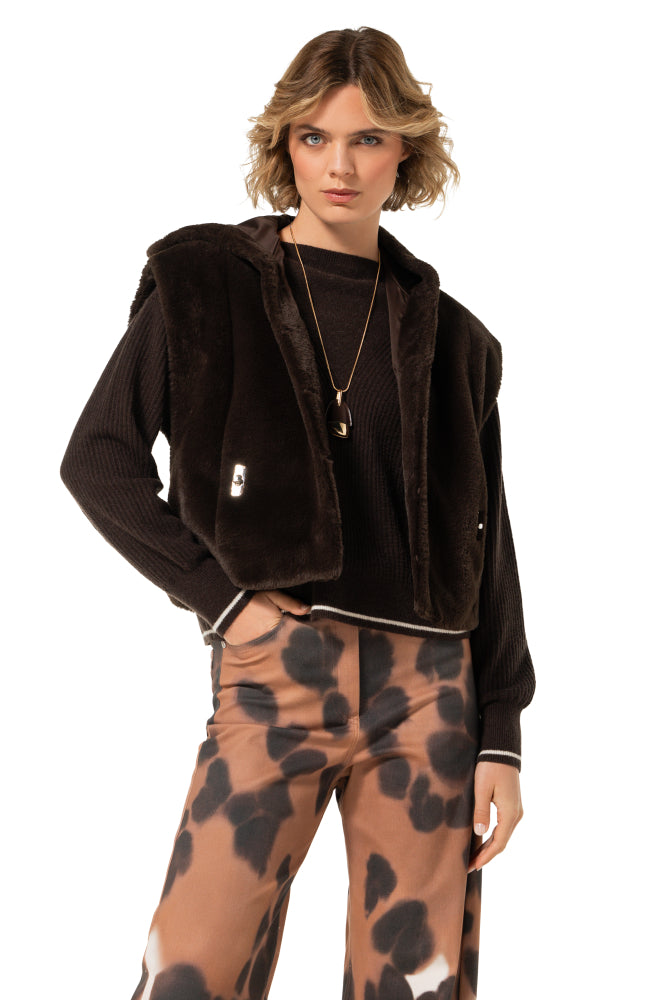 Giletvest Bruin Caroline Biss ( 4434/30 )