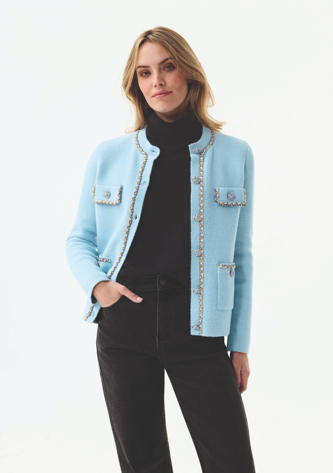 Vest Bleekblauw Leo & Ugo ( Rh782/Blue )