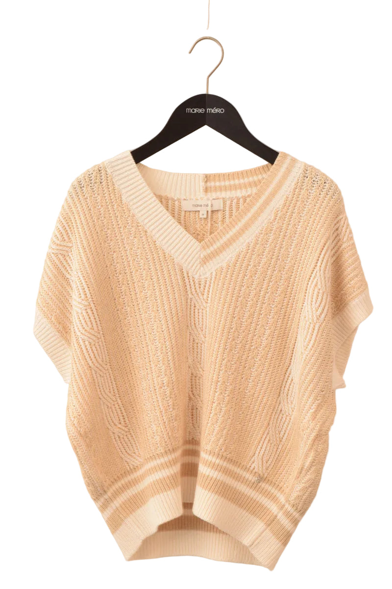 Pull Beige Marie Mero ( Pu61/San+Cre )