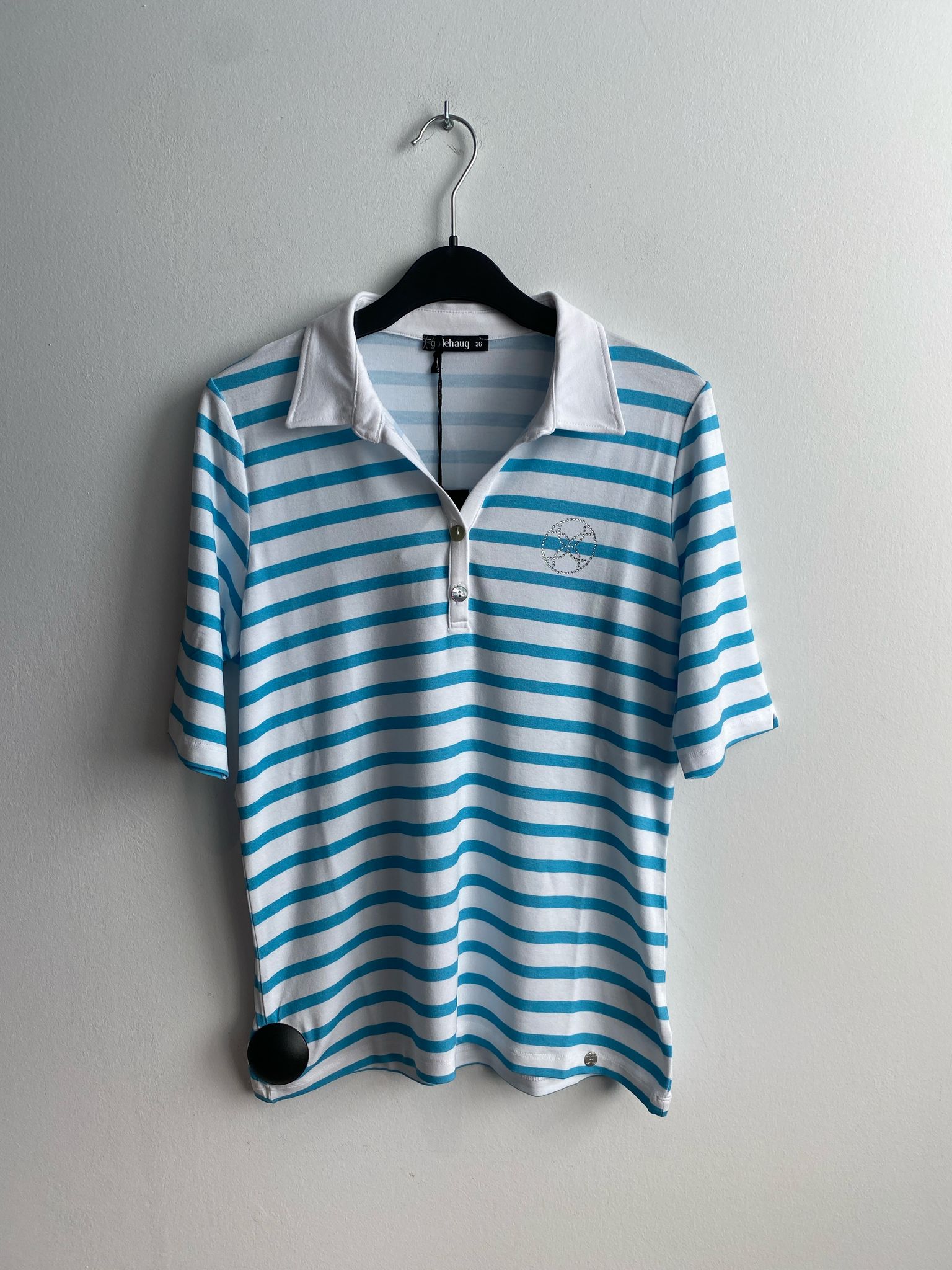 T-Shirt Blauw Gollehaug ( 23291/618 )