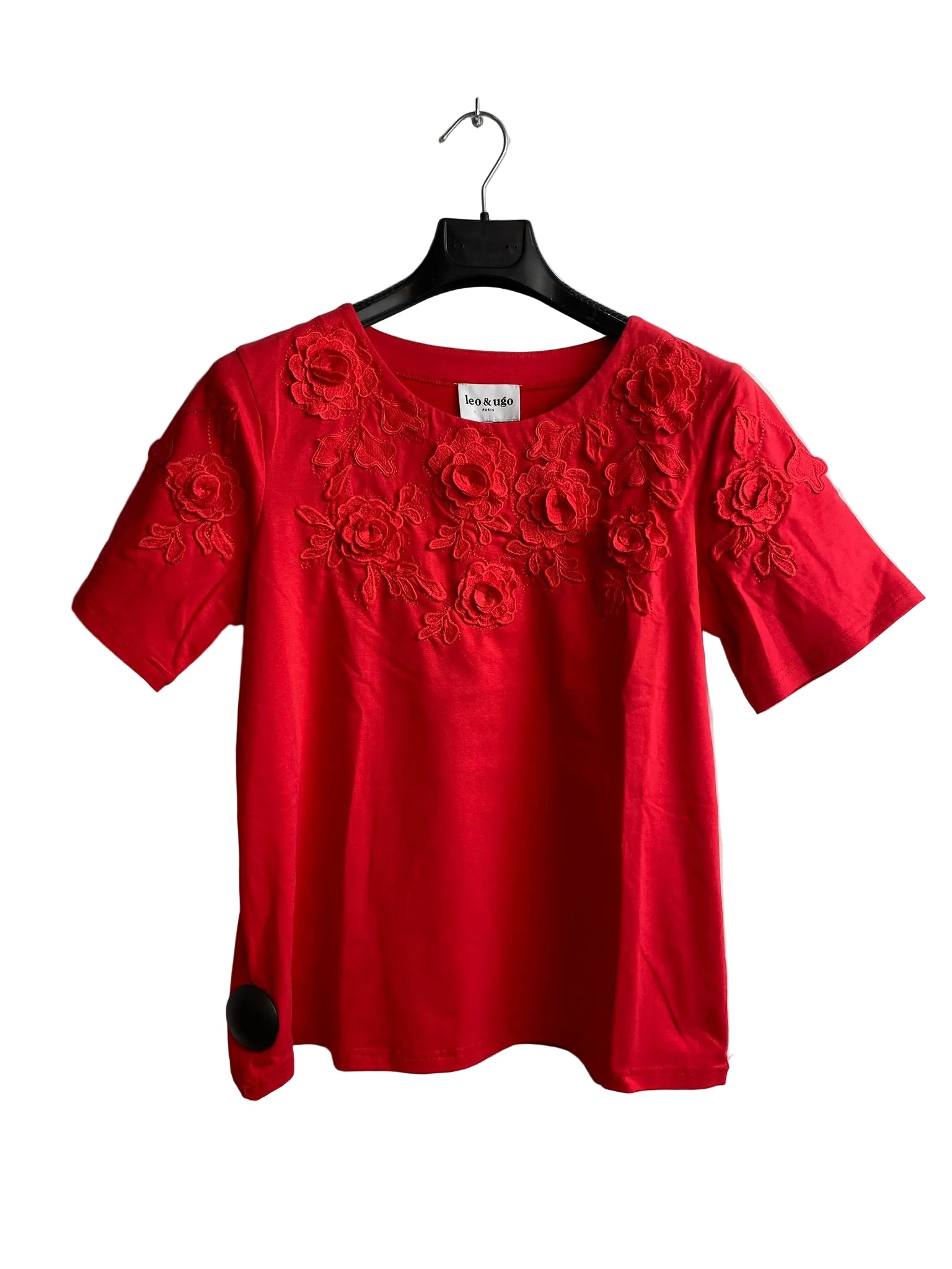 T-shirt rouge Leo & Ugo (Tev656/Rouge)