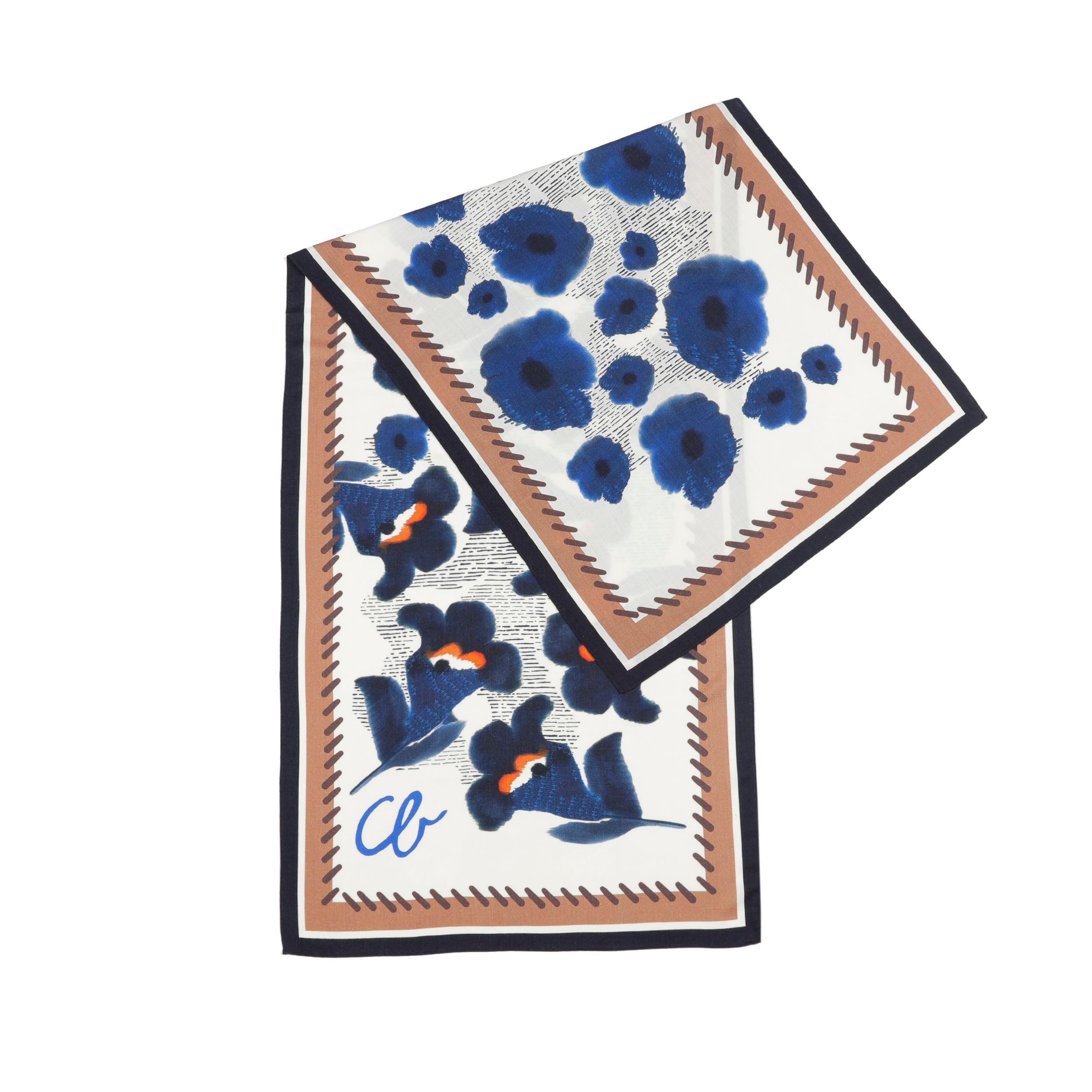 Sjaal Blauw Caroline Biss ( 4010/29 )