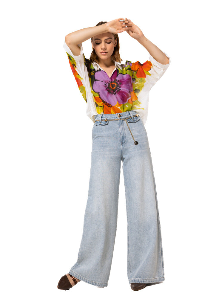 Broek Bleekblauw Caroline Biss ( 1591/25 )