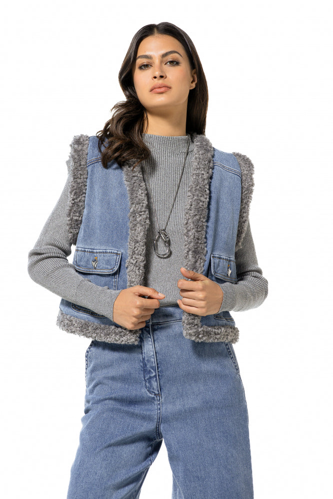 Cardigan Bleu Caroline Biss ( 4801/25 )