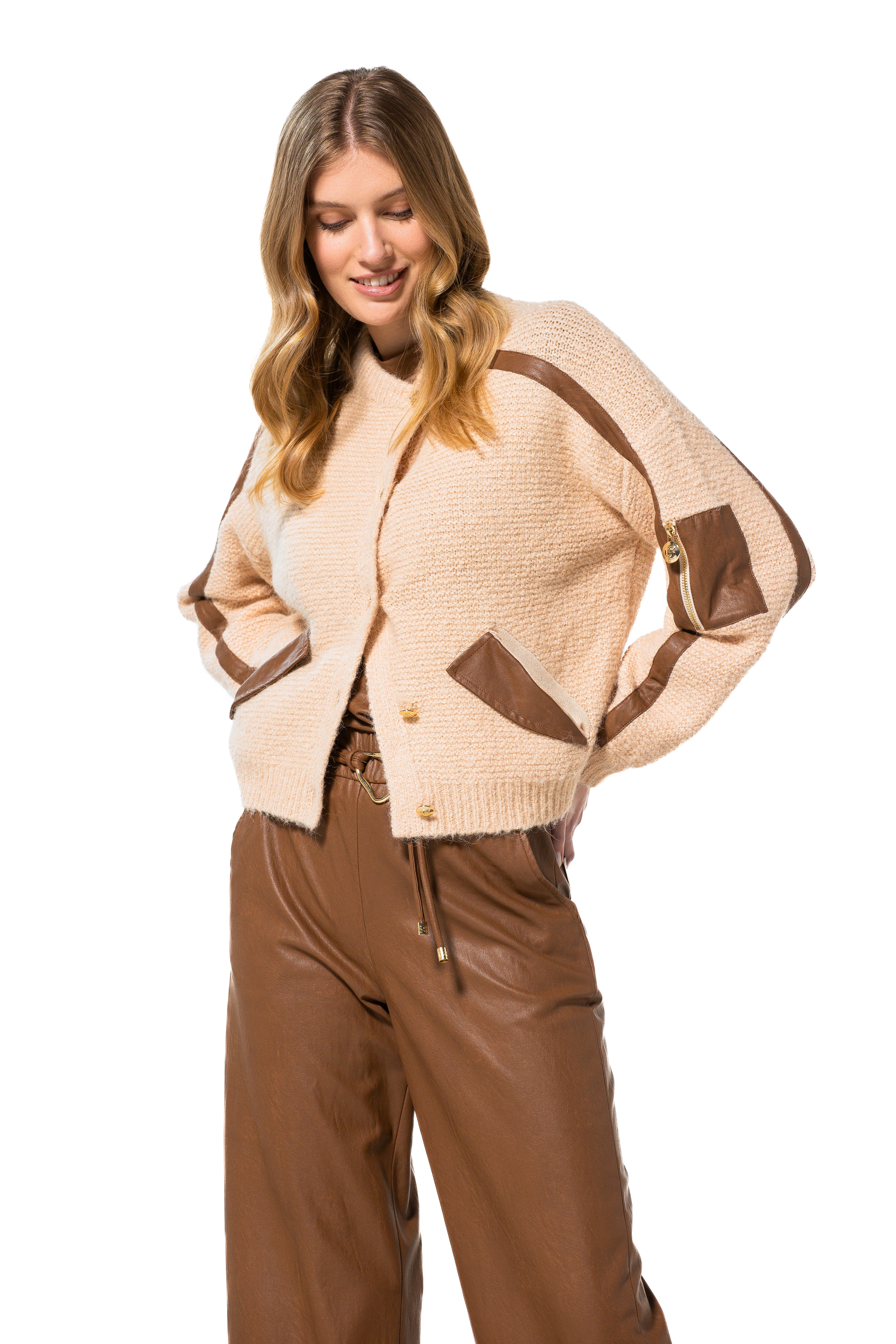 Pull sans manches Marron Caroline Biss ( 4263/31 )