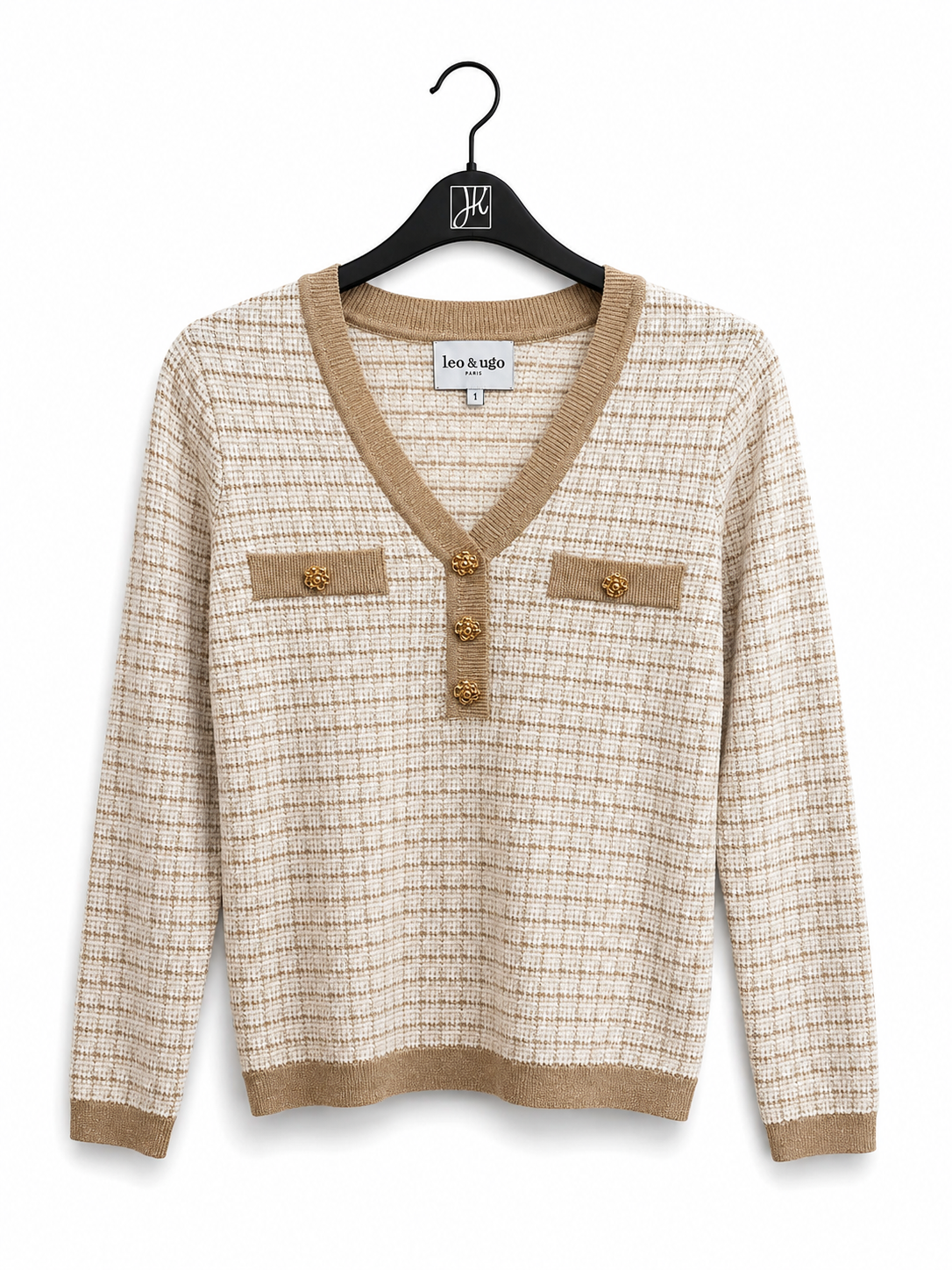 Pull Ecru Leo & Ugo ( Ah203/Offwh Gold )