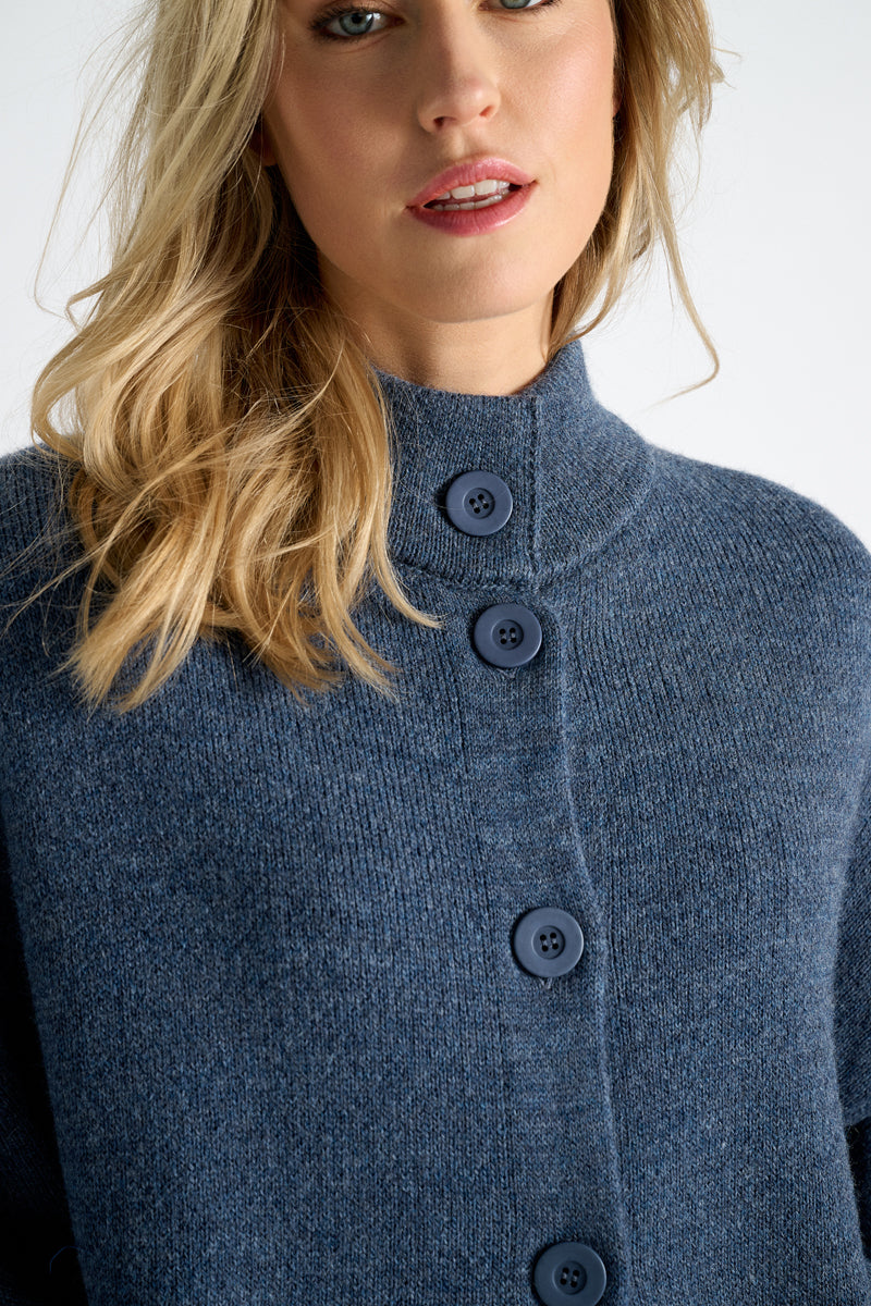 Poncho Bleu Marie Mero ( Cp70/Jea )