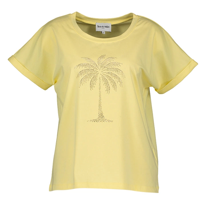 T-shirt jaune Leo & Ugo (Tej987/Jaune)