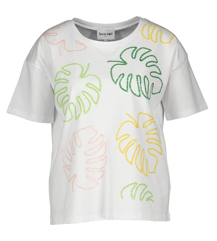 T-shirt blanc Leo & Ugo (Tej963/Blanc)