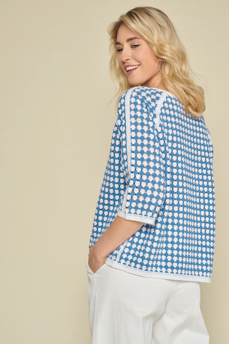 Pull Blauw Marie Mero ( Pu47/Whi+Jea )