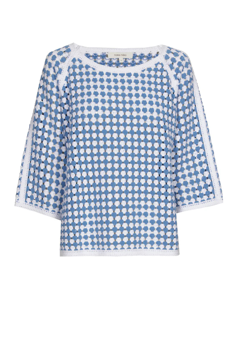 Pull Blauw Marie Mero ( Pu47/Whi+Jea )