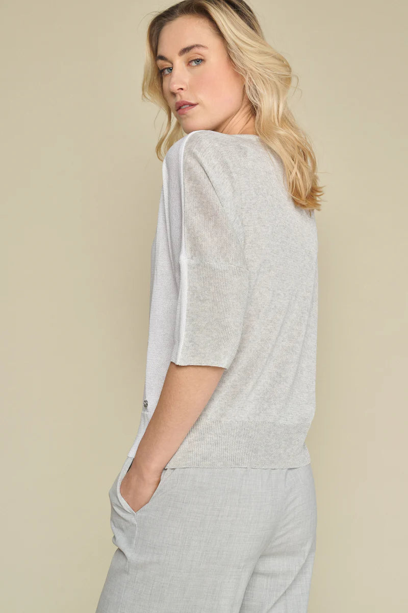 Pull Grijs Marie Mero ( Pu94/Whi+Gre )