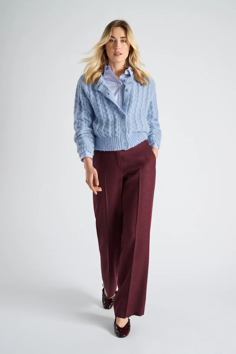 Pull gilet bleu pâle Marie Mero ( Ca55/Air )
