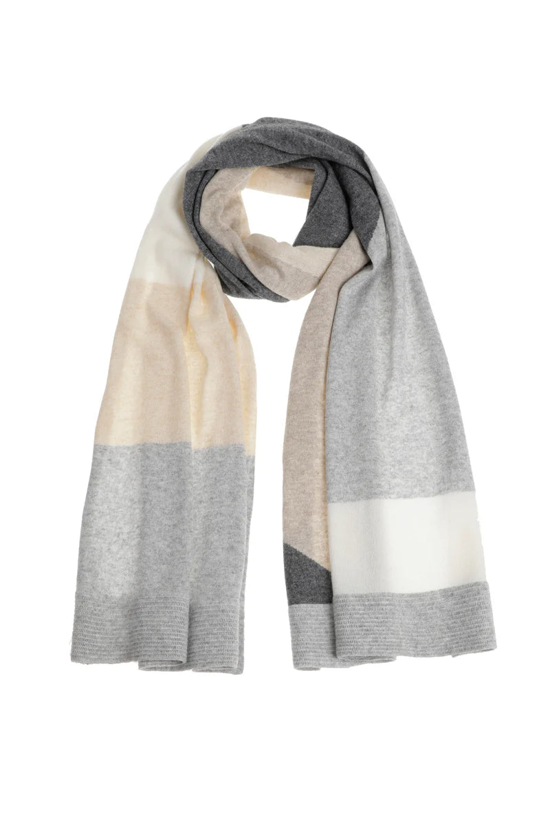 Écharpe Gris Marie Mero ( Sc83/Gre+Bei+Ant )