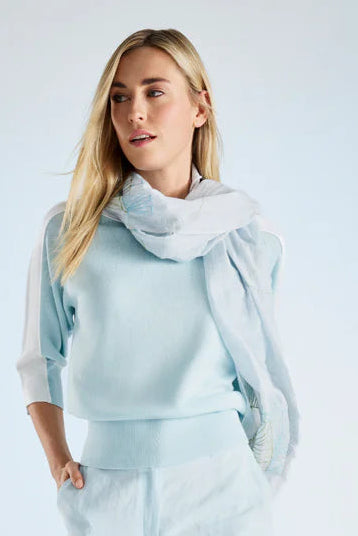 Sjaal Turqoois Marie Mero ( Sc56/Tur+Lim )