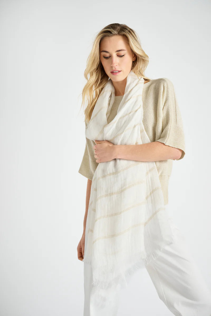 Sjaal Beige Marie Mero ( Sc82/Cre+Gol )