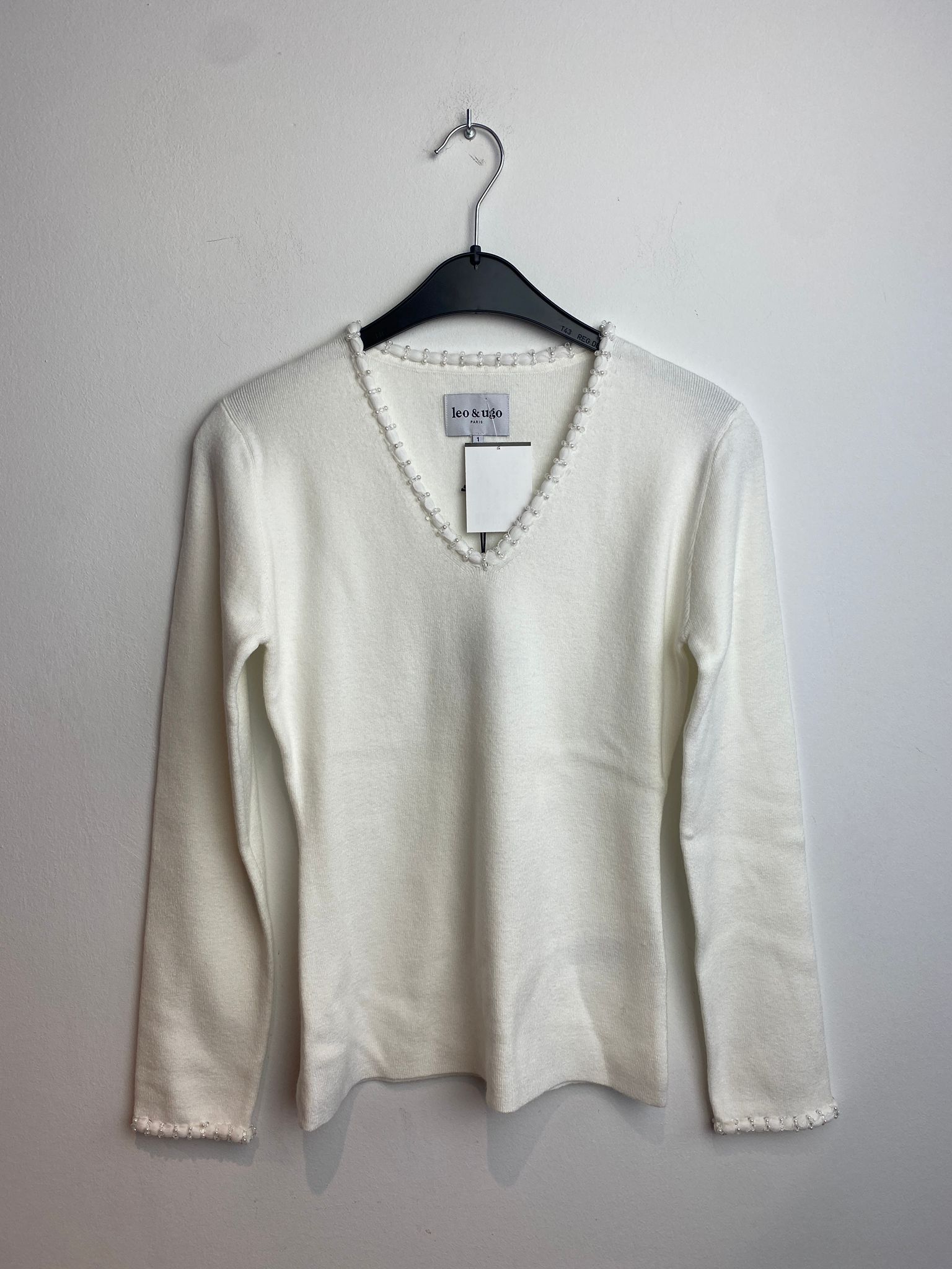 Pull blanc Leo &amp; Ugo (Mw650/Offwhite)