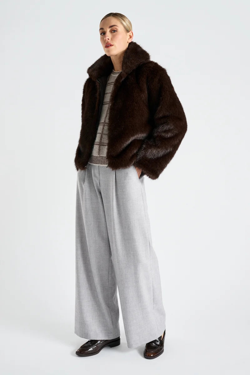Gilet Marron Marie Mero ( Co56/Bro )