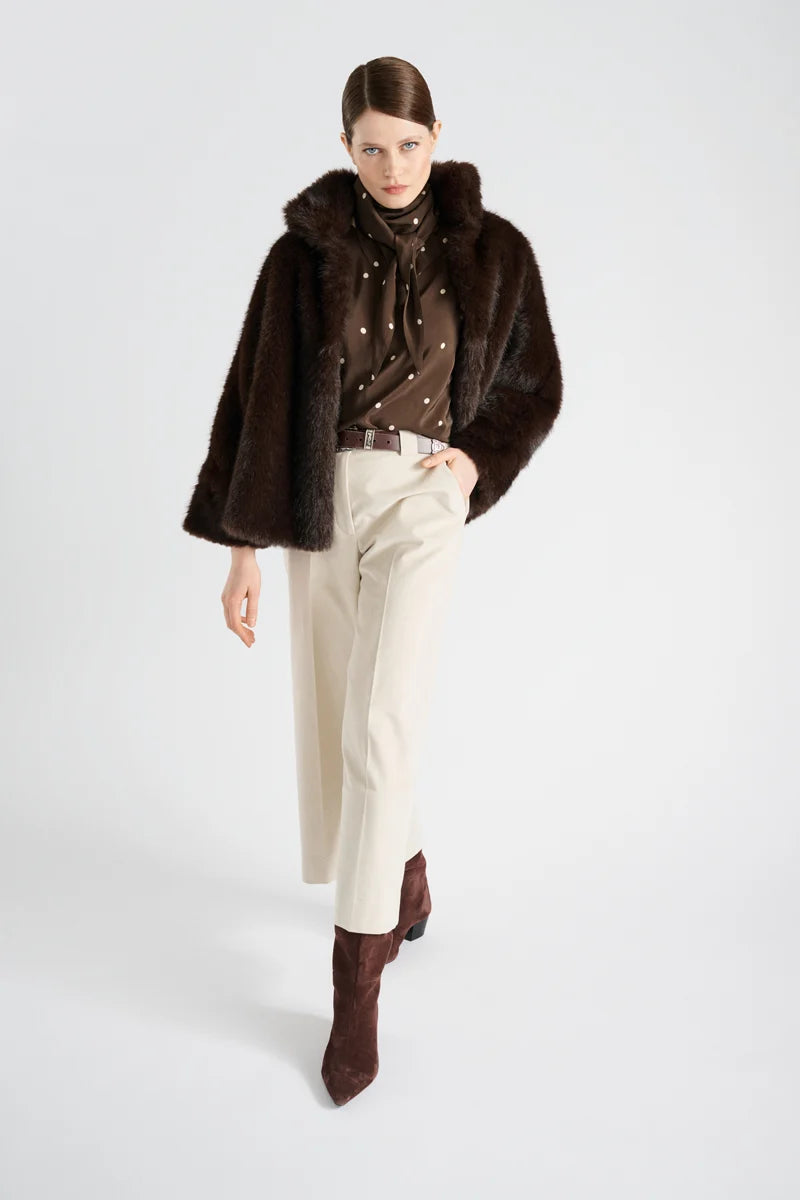 Gilet Marron Marie Mero ( Co56/Bro )