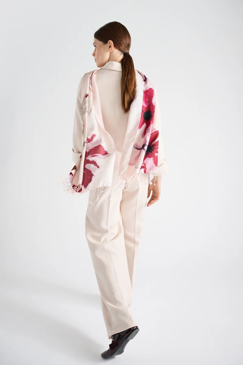 Sjaal Roze Marie Mero ( Sc55/Cre+Mer+Win )