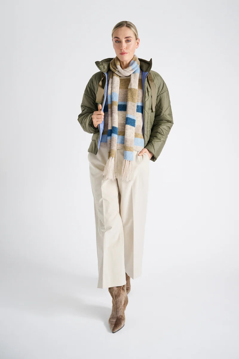 Sjaal Blauw Marie Mero ( Sc78/Mos+Sky+Den )